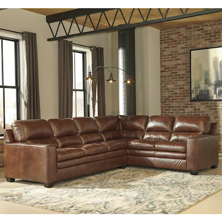 2 Pc Sectional Sofa with RAF Corner Sofa